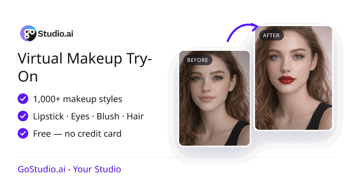 AI Makeup Studio - Virtual Makeup Try-On | GoStudio.ai