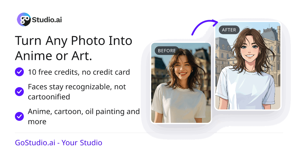 AI Style Transfer: Anime, Cartoon & Oil Paint | GoStudio.ai