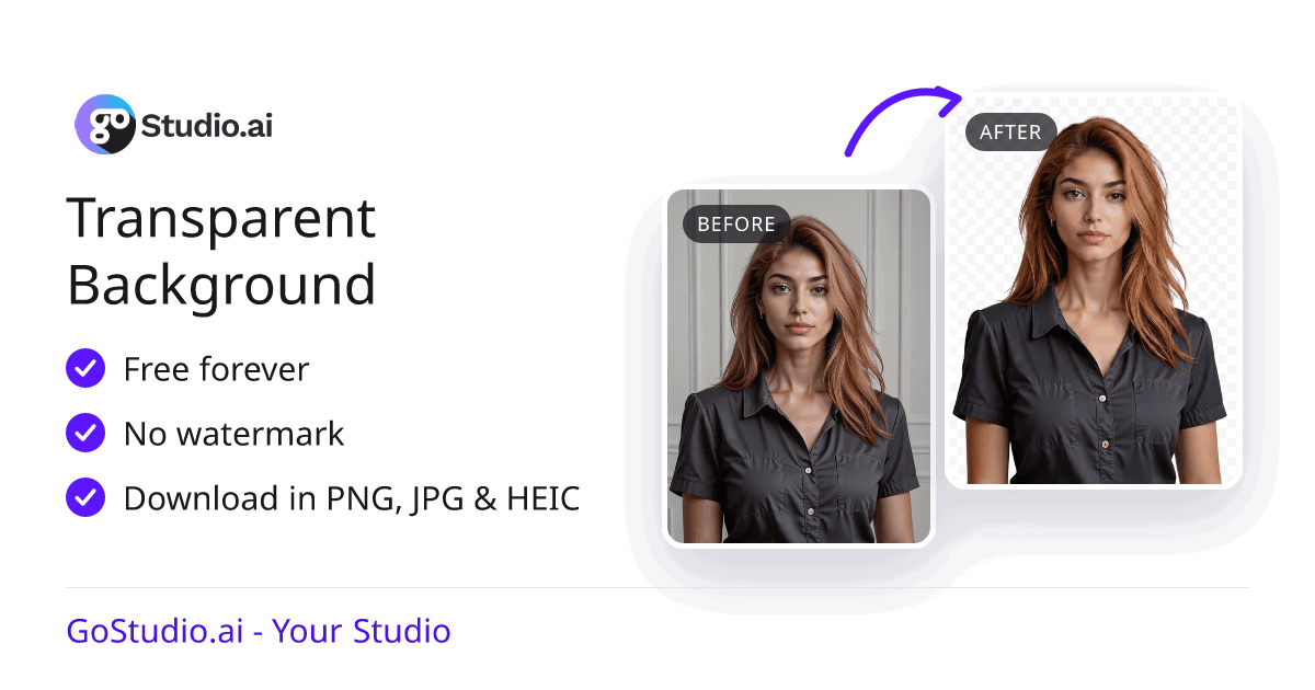 Transparent Background - Free Online Tool | GoStudio.ai